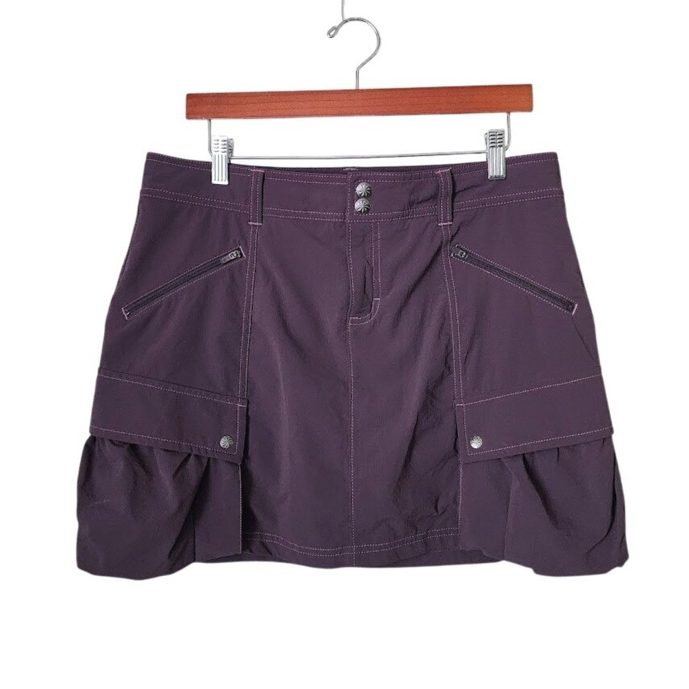 ATHLETA y2k cargo mini‎ skirt in plum purple gorpcore granola girl hiking 10